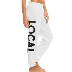 Aviator Nation Locals Only XS Sweatpant White